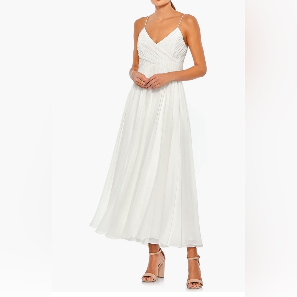 IEENA for MAC DUGGAL FAUX WRAP DRESS